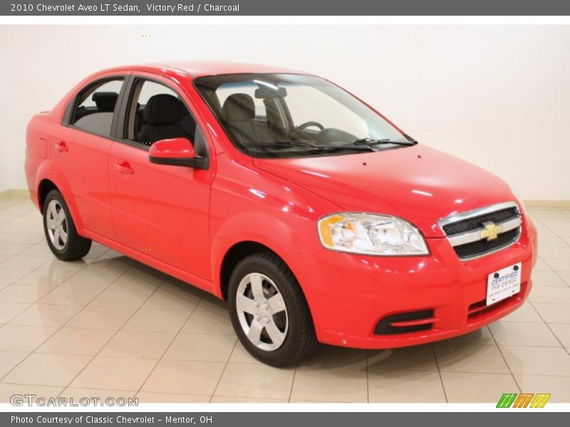 Victory Red / Charcoal 2010 Chevrolet Aveo LT Sedan