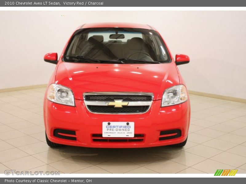 Victory Red / Charcoal 2010 Chevrolet Aveo LT Sedan