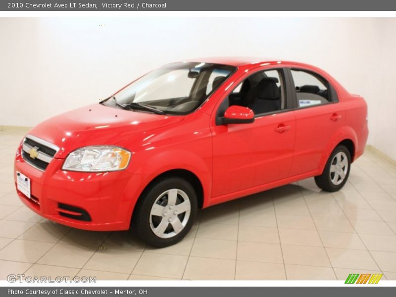 Victory Red / Charcoal 2010 Chevrolet Aveo LT Sedan