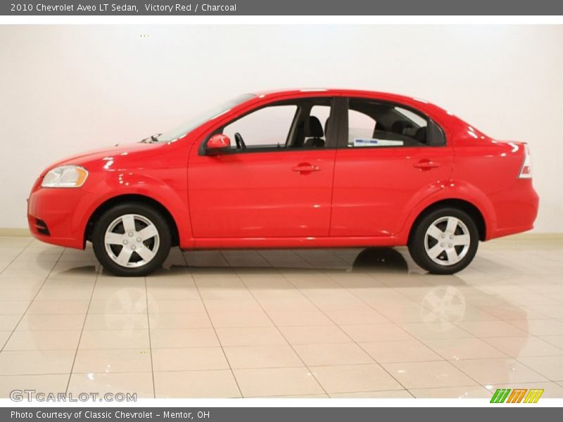Victory Red / Charcoal 2010 Chevrolet Aveo LT Sedan