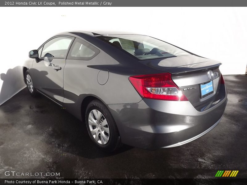 Polished Metal Metallic / Gray 2012 Honda Civic LX Coupe