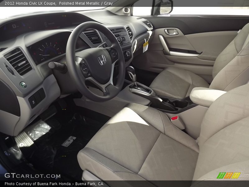 Polished Metal Metallic / Gray 2012 Honda Civic LX Coupe