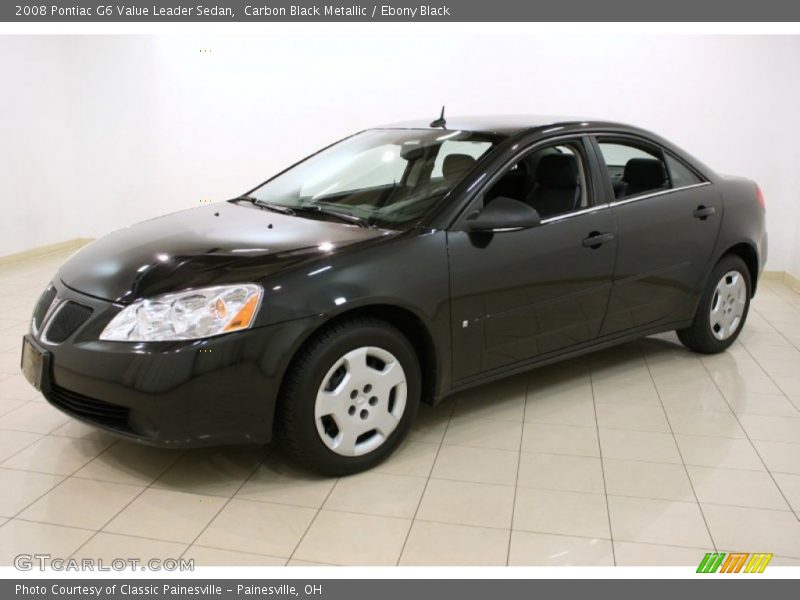 Carbon Black Metallic / Ebony Black 2008 Pontiac G6 Value Leader Sedan