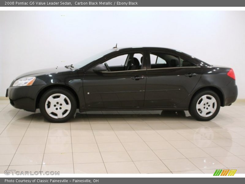 Carbon Black Metallic / Ebony Black 2008 Pontiac G6 Value Leader Sedan