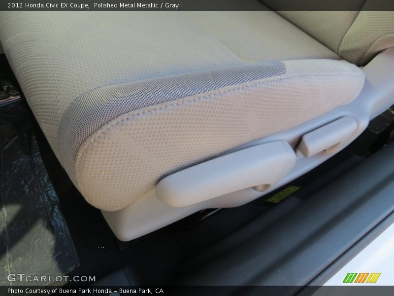Polished Metal Metallic / Gray 2012 Honda Civic EX Coupe