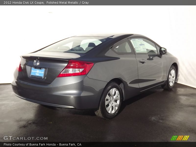 Polished Metal Metallic / Gray 2012 Honda Civic LX Coupe