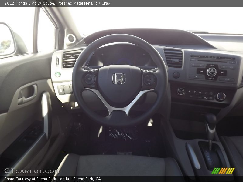 Polished Metal Metallic / Gray 2012 Honda Civic LX Coupe