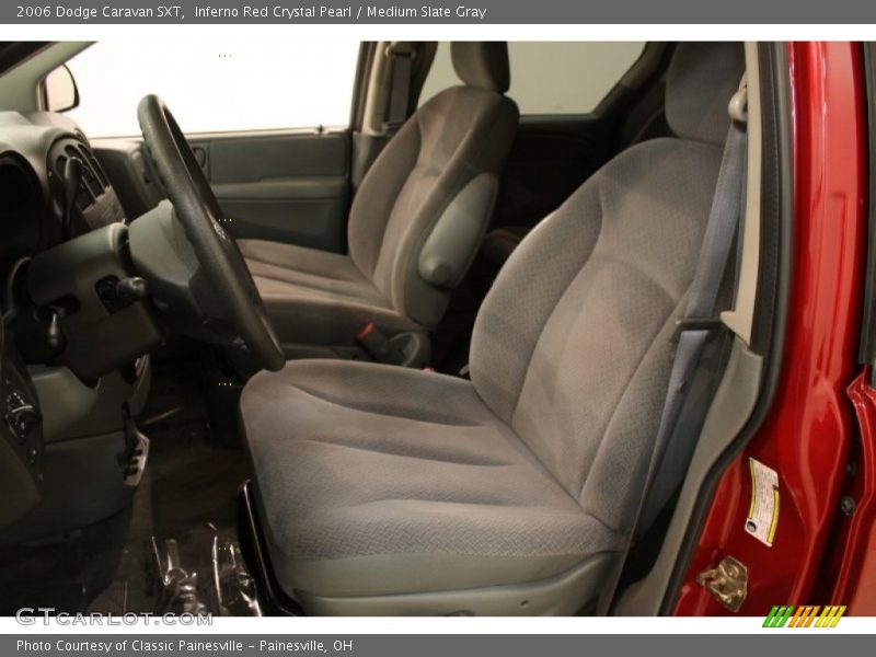 Inferno Red Crystal Pearl / Medium Slate Gray 2006 Dodge Caravan SXT