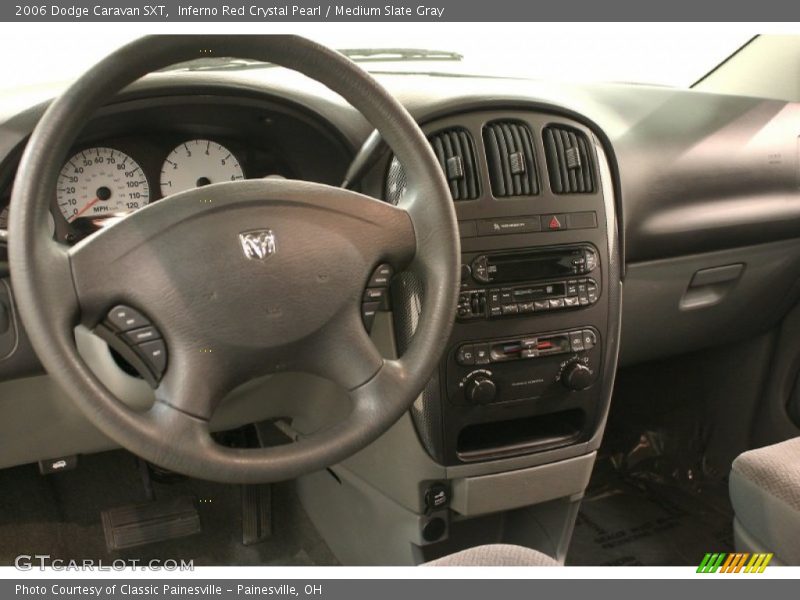 Inferno Red Crystal Pearl / Medium Slate Gray 2006 Dodge Caravan SXT