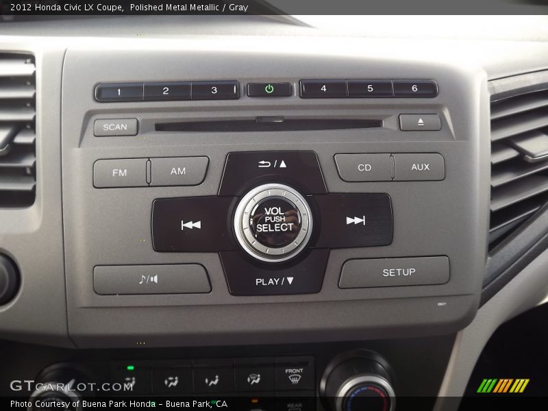 Polished Metal Metallic / Gray 2012 Honda Civic LX Coupe