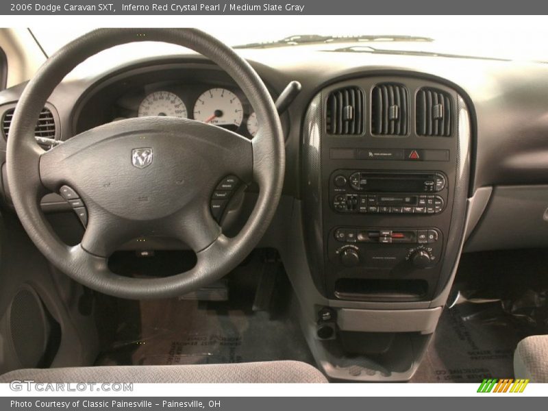 Inferno Red Crystal Pearl / Medium Slate Gray 2006 Dodge Caravan SXT
