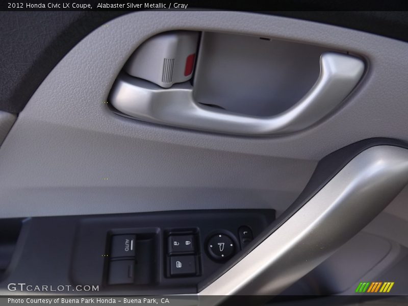 Alabaster Silver Metallic / Gray 2012 Honda Civic LX Coupe