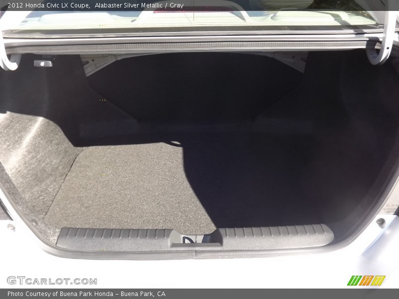 Alabaster Silver Metallic / Gray 2012 Honda Civic LX Coupe