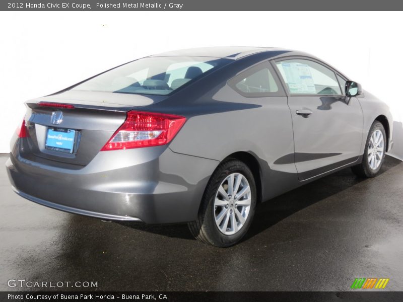 Polished Metal Metallic / Gray 2012 Honda Civic EX Coupe