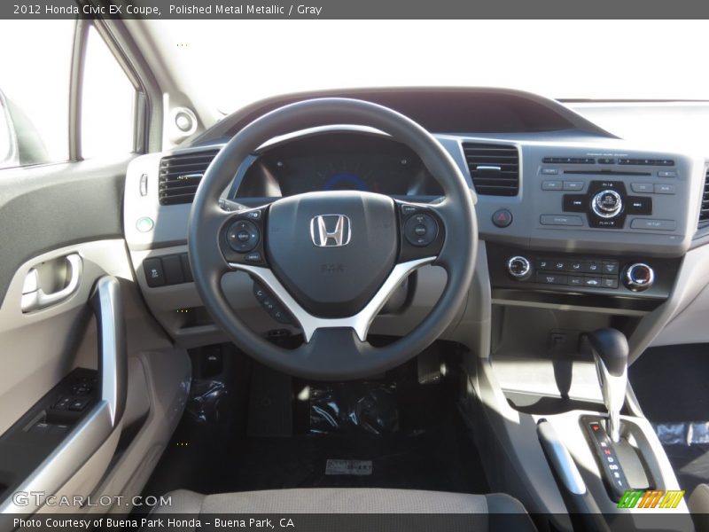 Polished Metal Metallic / Gray 2012 Honda Civic EX Coupe