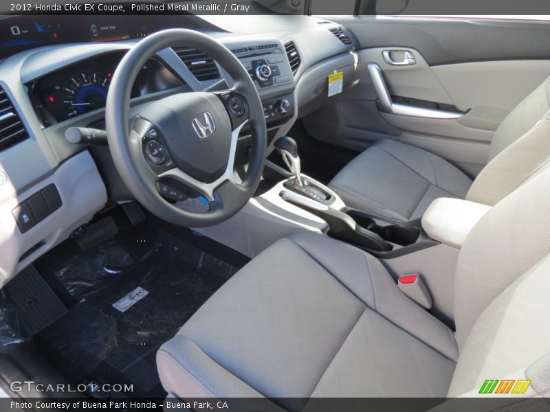 Polished Metal Metallic / Gray 2012 Honda Civic EX Coupe