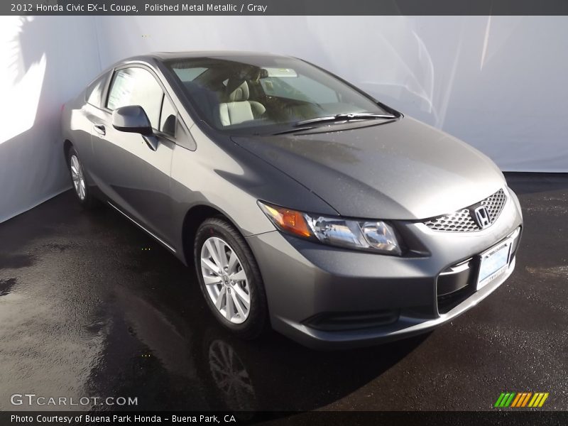 Polished Metal Metallic / Gray 2012 Honda Civic EX-L Coupe