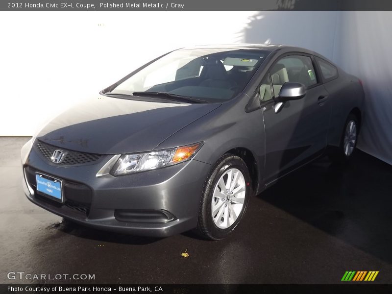Polished Metal Metallic / Gray 2012 Honda Civic EX-L Coupe