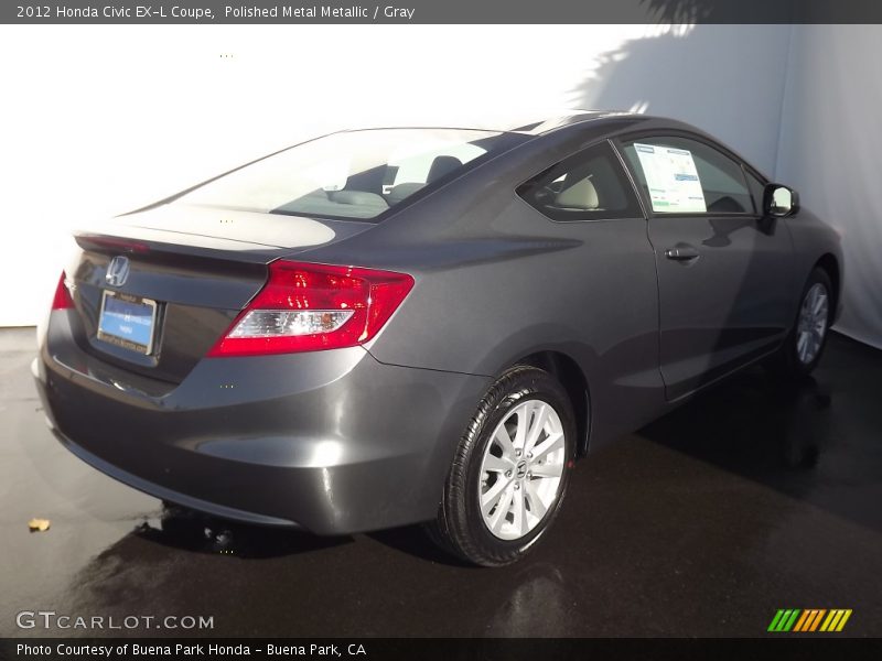 Polished Metal Metallic / Gray 2012 Honda Civic EX-L Coupe