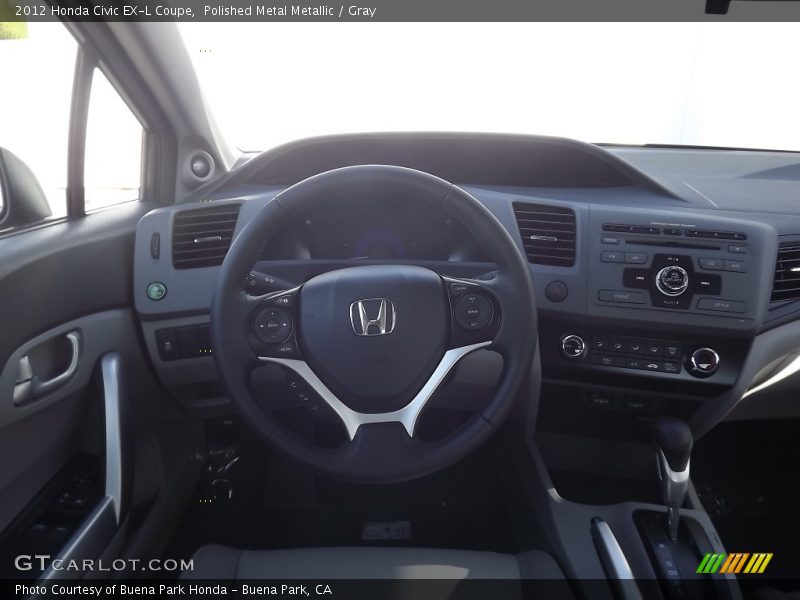 Polished Metal Metallic / Gray 2012 Honda Civic EX-L Coupe