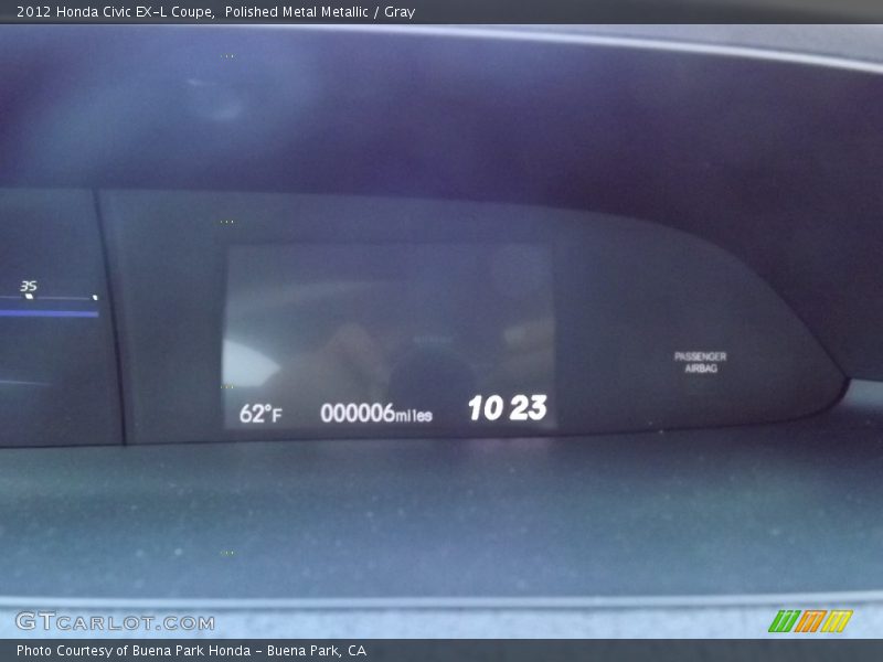 Polished Metal Metallic / Gray 2012 Honda Civic EX-L Coupe