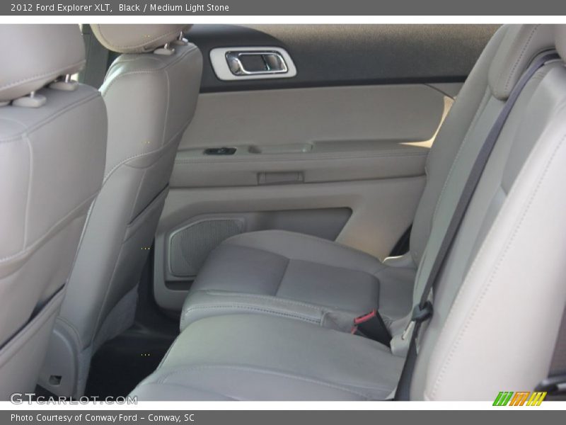 Black / Medium Light Stone 2012 Ford Explorer XLT