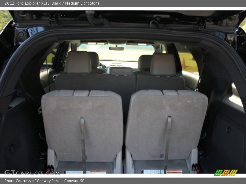 Black / Medium Light Stone 2012 Ford Explorer XLT