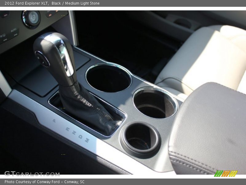 Black / Medium Light Stone 2012 Ford Explorer XLT