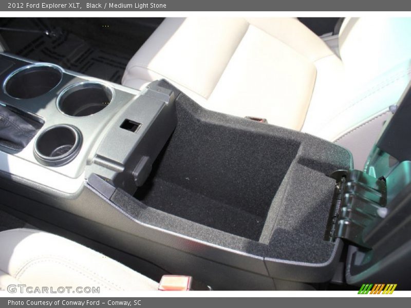 Black / Medium Light Stone 2012 Ford Explorer XLT