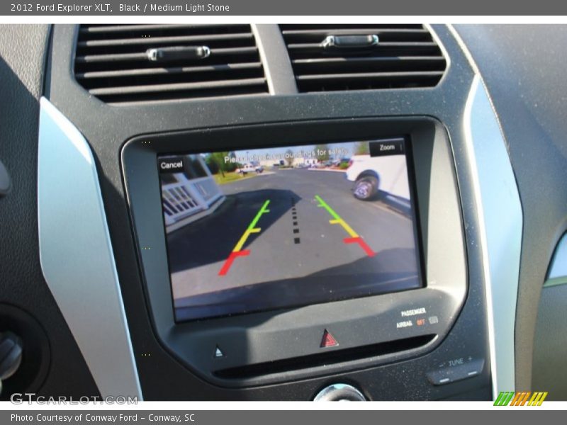 Black / Medium Light Stone 2012 Ford Explorer XLT