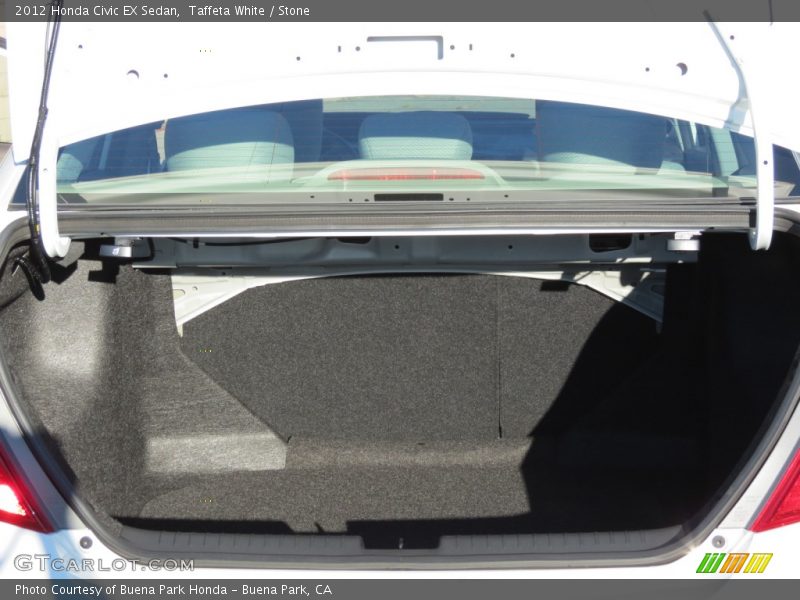 Taffeta White / Stone 2012 Honda Civic EX Sedan