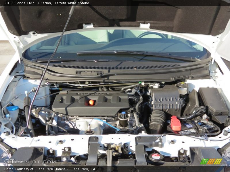 Taffeta White / Stone 2012 Honda Civic EX Sedan