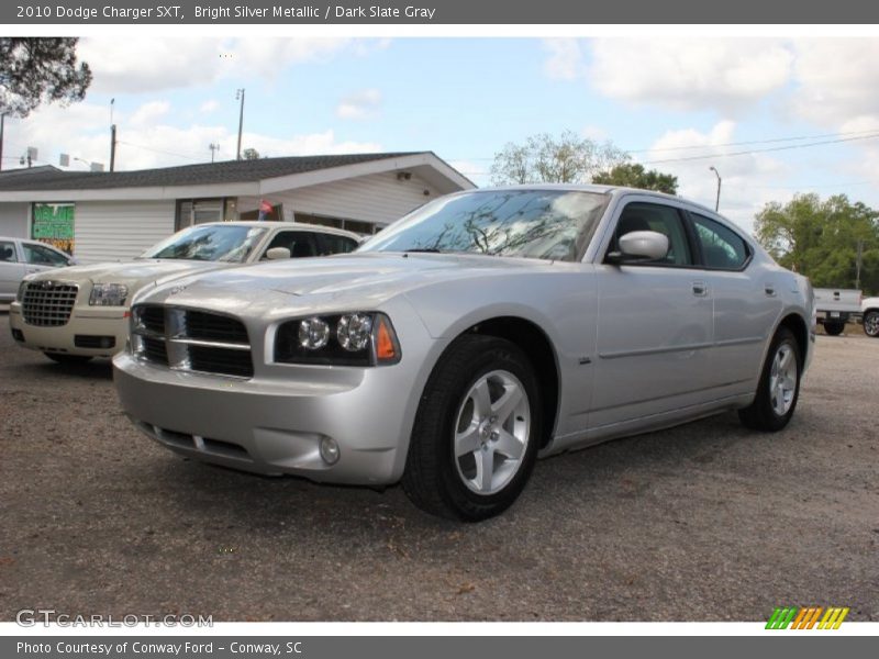 Bright Silver Metallic / Dark Slate Gray 2010 Dodge Charger SXT