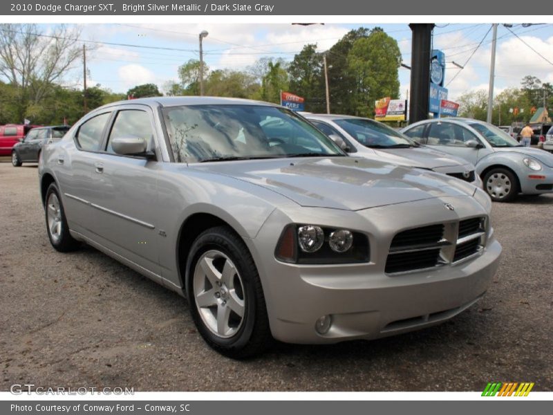 Bright Silver Metallic / Dark Slate Gray 2010 Dodge Charger SXT