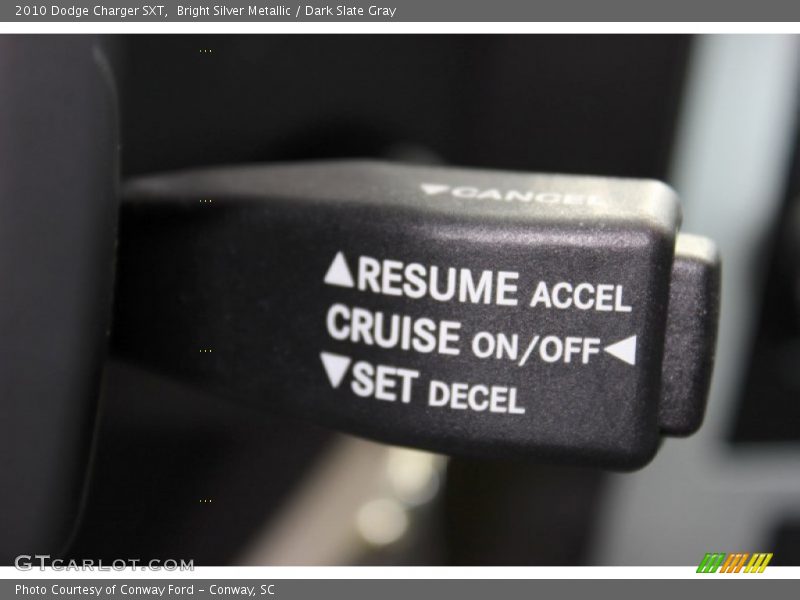 Bright Silver Metallic / Dark Slate Gray 2010 Dodge Charger SXT