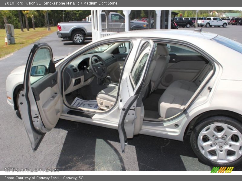 Smokestone Metallic / Medium Light Stone 2010 Ford Fusion SE