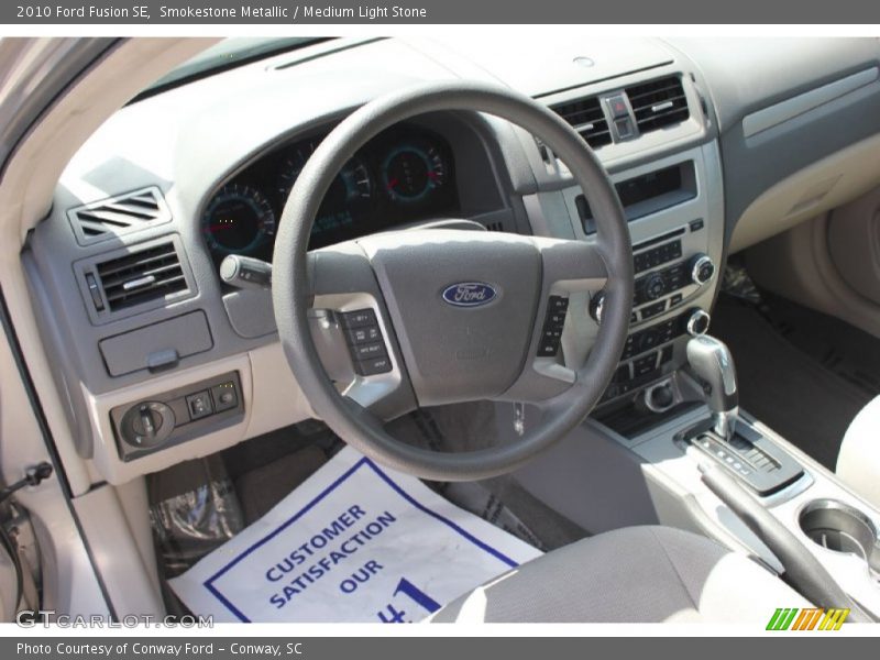 Smokestone Metallic / Medium Light Stone 2010 Ford Fusion SE