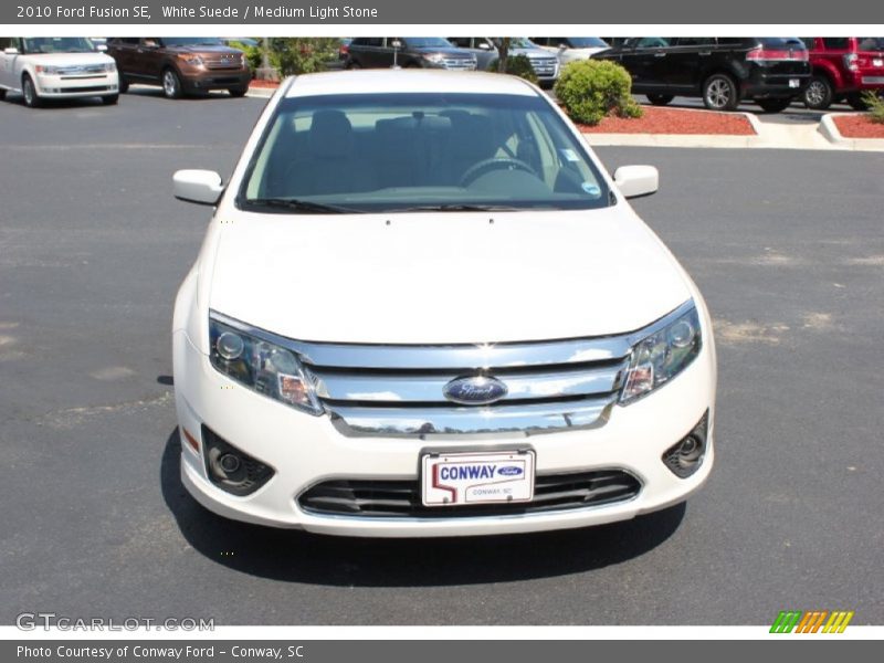 White Suede / Medium Light Stone 2010 Ford Fusion SE