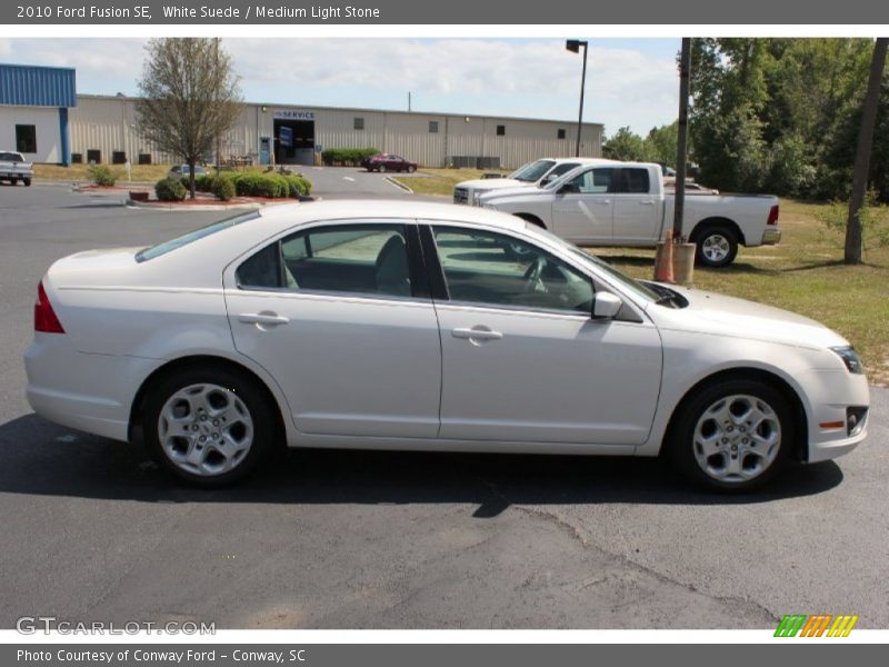 White Suede / Medium Light Stone 2010 Ford Fusion SE