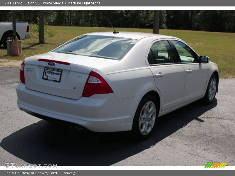 White Suede / Medium Light Stone 2010 Ford Fusion SE