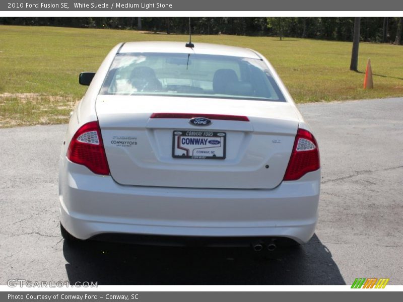 White Suede / Medium Light Stone 2010 Ford Fusion SE