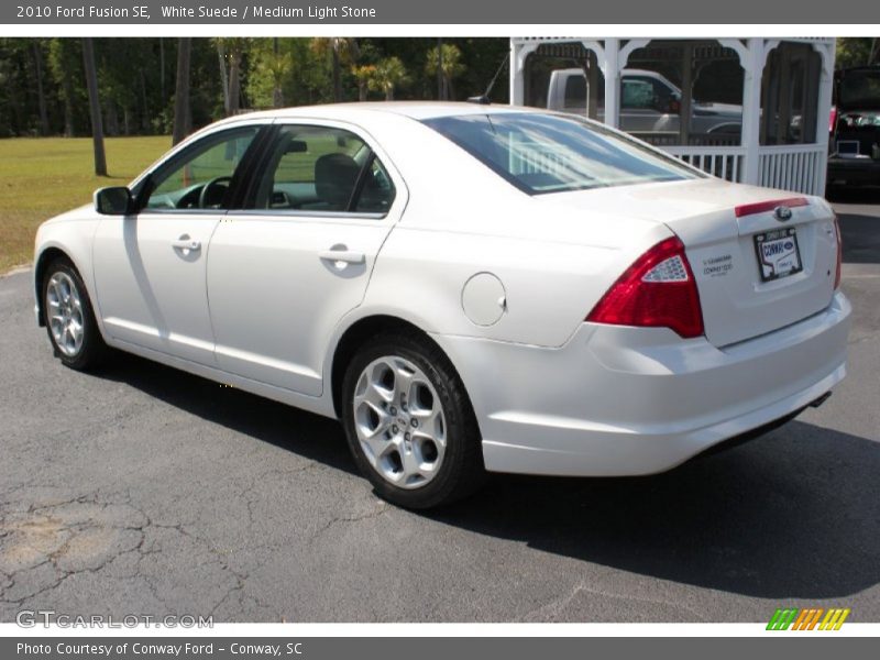 White Suede / Medium Light Stone 2010 Ford Fusion SE