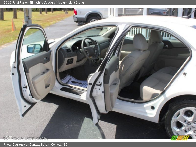 White Suede / Medium Light Stone 2010 Ford Fusion SE