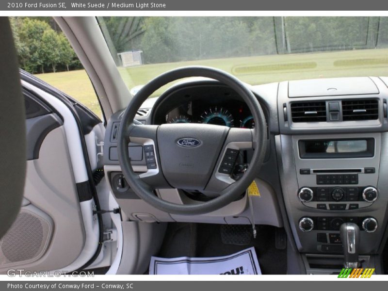 White Suede / Medium Light Stone 2010 Ford Fusion SE