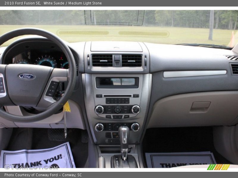 White Suede / Medium Light Stone 2010 Ford Fusion SE