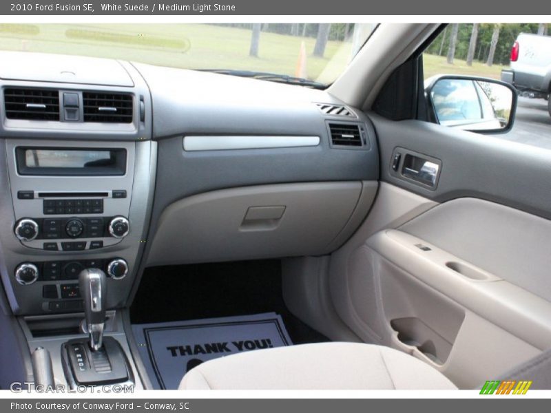 White Suede / Medium Light Stone 2010 Ford Fusion SE