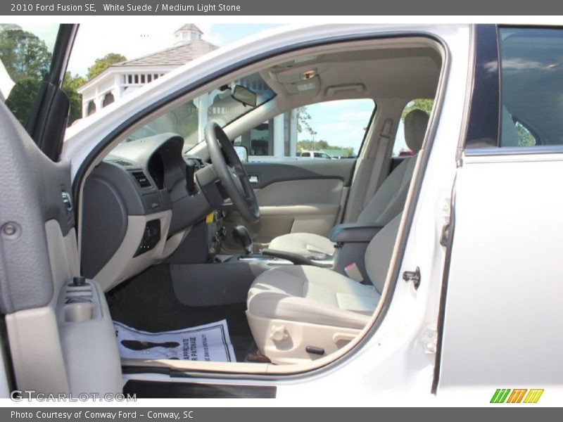 White Suede / Medium Light Stone 2010 Ford Fusion SE
