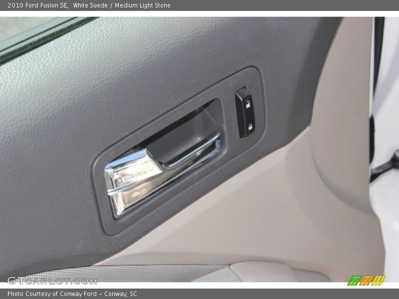 White Suede / Medium Light Stone 2010 Ford Fusion SE