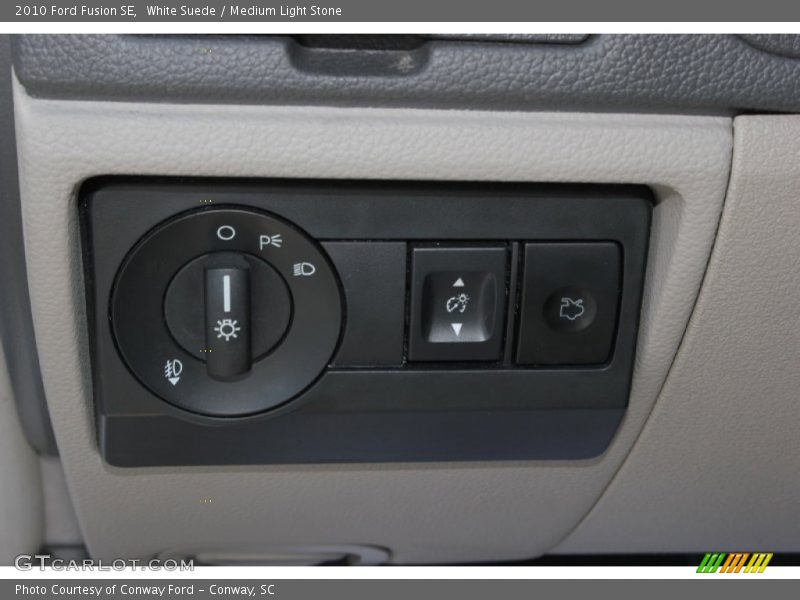 White Suede / Medium Light Stone 2010 Ford Fusion SE