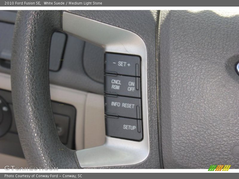 White Suede / Medium Light Stone 2010 Ford Fusion SE